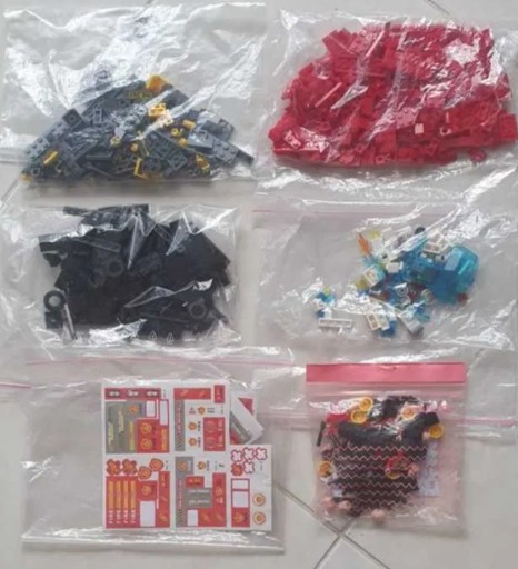 Zdjęcie oferty: 770 klocków :ala LEGO do budowy 11 różnych modeli pojazdów strażackich