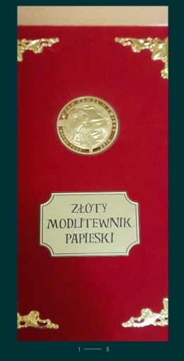 Zdjęcie oferty: Złoty Modlitewnik Papieski okazja!!!