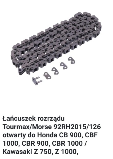 Zdjęcie oferty: Łańcuszek rozrządu Tourmax-Morse 92RH2015/126 otwa