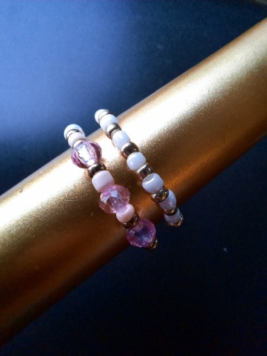 Zdjęcie oferty: Zestaw nowych pierścionków Romantic Pink spring