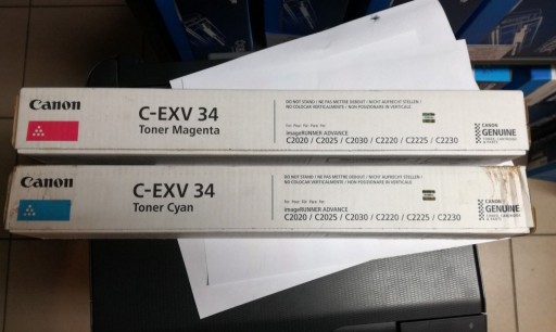 Zdjęcie oferty: ORYGINALNY toner Canon C-EXV34 CYAN