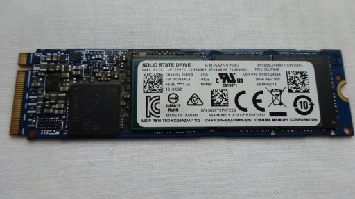 Zdjęcie oferty: Dysk Toshiba M.2 PCIe 3.0  256Gb