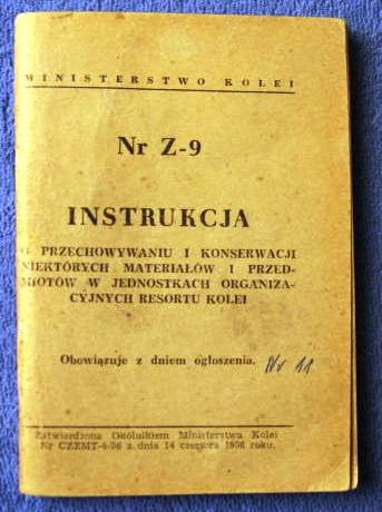 Zdjęcie oferty: Z 9   o przechowywaniu i konserwacji niektórych ma