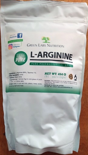 Zdjęcie oferty: arginina L-arginine L-arginina 454g Green Labs