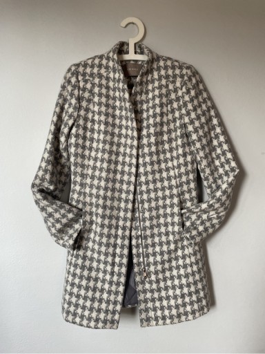 Zdjęcie oferty: Płaszcz Orsay wełna biały szary 34/XS