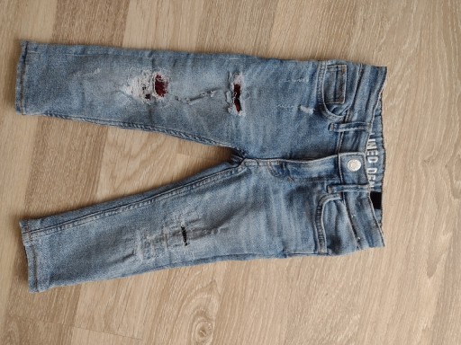 Zdjęcie oferty: Jeansowe ocieplane spodnie h&m 92/98