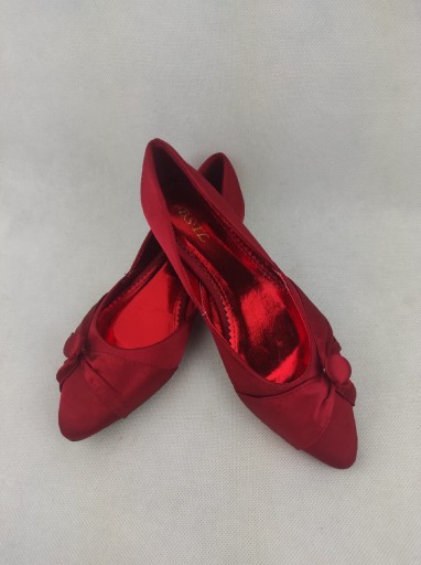 Zdjęcie oferty: NOWE Damskie czerwone baleriny rozmiar 36