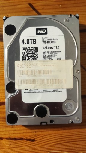 Zdjęcie oferty: Dysk Western Digital Red WD40EFRX 4TB SATA III