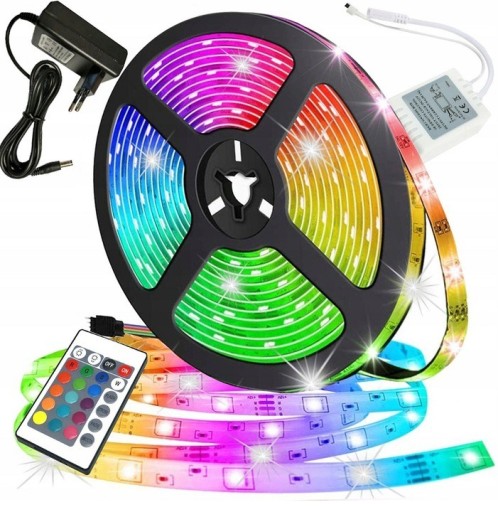 Zdjęcie oferty: TAŚMA RGB LED Model 5m RGB ZASILACZ + STEROW