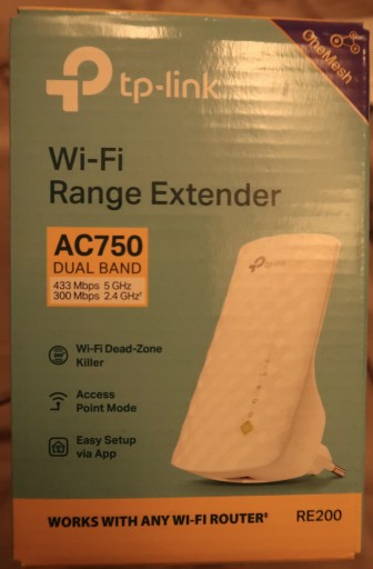 Zdjęcie oferty: Wzmacniacz sieci Wi-Fi TP-Link RE200 2.4/5GHz