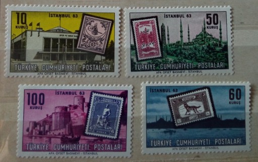 Zdjęcie oferty: Znaczki ** Turcja 1963r Mi 1879-882 Budowle