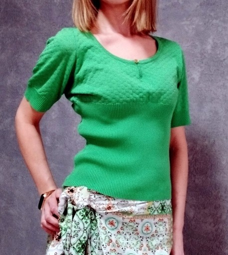 Zdjęcie oferty: Bluzeczka z krótkim rękawem, zielona, S