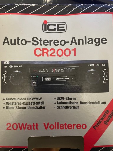 Zdjęcie oferty: radio samochodowe analogowe ice CR2001