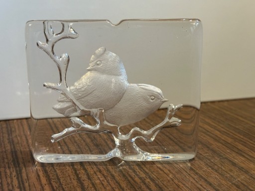 Zdjęcie oferty: Ptaki szklana ozdoba 3D jak przycisk do papieru 