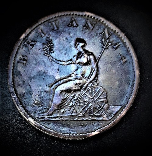 Zdjęcie oferty: 1/2 PENNY-GEORGE  III--1807--ANGLIA-- 