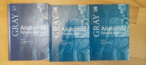 Zdjęcie oferty: Gray anatomia pytania testowe do tomu 1-3