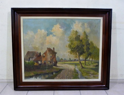 Zdjęcie oferty: Obraz olejny w drewnianej ramie 124x104cm