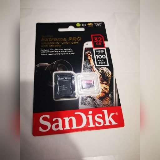 Zdjęcie oferty: OKAZJA!Nowa Karta Pamięci SanDisk Extreme Pro 32GB