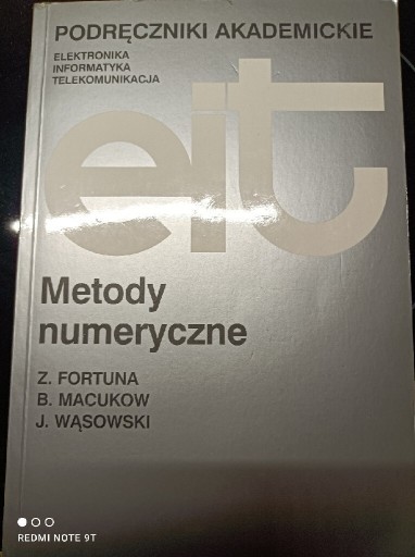 Zdjęcie oferty: Metody numeryczne