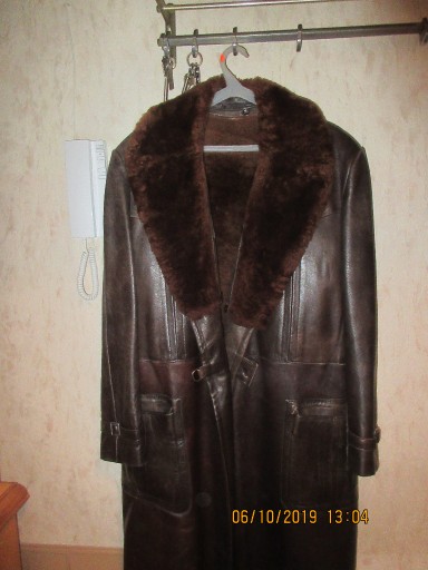 Zdjęcie oferty: RETRO - Oryginalny płaszcz skórzany męski- z PRL
