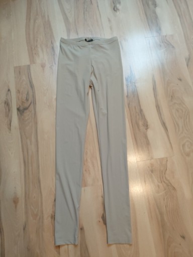 Zdjęcie oferty: Sarah Pacino Italy długie legginsy XS 34 beż roz1 