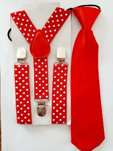Zdjęcie oferty: Sprzedam odświętny zestaw szelki + krawat