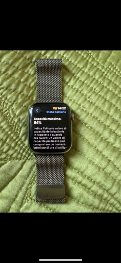 Zdjęcie oferty: Apple Watch Series 7 (Stal, Złoty, WiFi + Cellular, 84% Baterii)