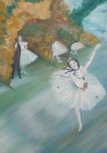 Zdjęcie oferty: Obraz olejny Edgar Degas Primabalerina Baletnica