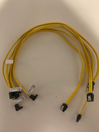 Zdjęcie oferty: 6x Kabel SATA III 30cm Goobay SATA 3 6 GB/s KĄTOWY