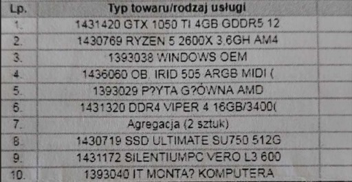 Zdjęcie oferty: Komputer stacjonarny AMD Ryzen 5 2600X 16gb