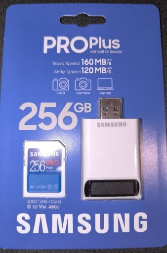 Zdjęcie oferty: Karta pamięci Samsung ProPlus 256GB SDXC