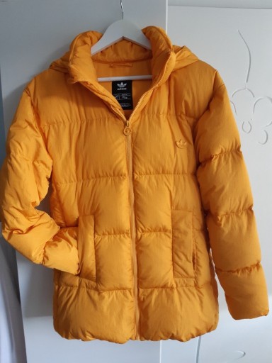 Zdjęcie oferty: Puchowa kurtka kaczy puch Adidas r. S żółta