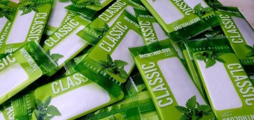 Zdjęcie oferty: 10x Karta aromatyzująca do papierosów Mint Classi 