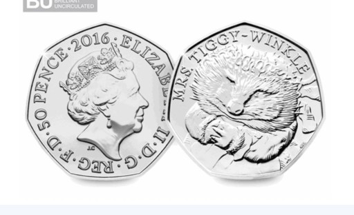Zdjęcie oferty: 50 Pence 2016 Wielka Brytania z worka menniczego
