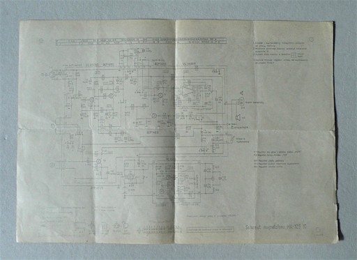 Zdjęcie oferty: MAGNETOFON MK 125 IC - SCHEMAT