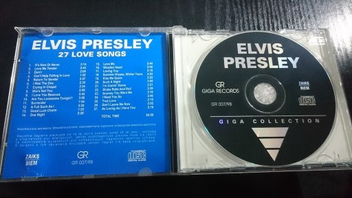 Zdjęcie oferty: Elvis Presley 27 Love Songs