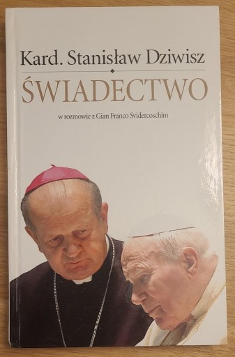 Zdjęcie oferty: Świadectwo Stanisław Dziwisz