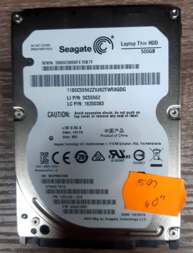 Zdjęcie oferty: Dysk twardy Seagate ST500LT012 500GB Sprawny 