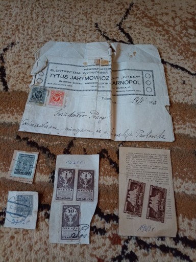 Zdjęcie oferty: Stare znaczki, opłaty, listy
