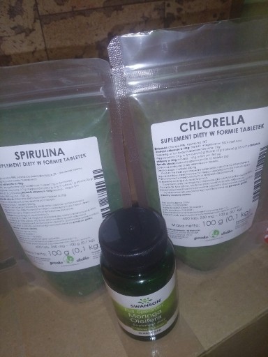 Zdjęcie oferty: Zestaw superfoods (spirulina, chlorella, moringa olefeira) NOWE