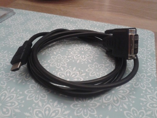 Zdjęcie oferty: Kabel przewód HDMI-DVI-D Stan bardzo dobry
