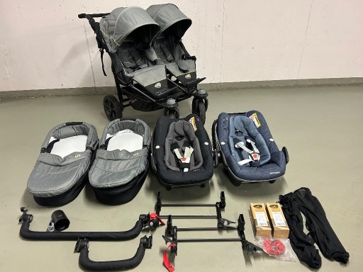 Zdjęcie oferty: Wózek bliźniaczy TFK TWIN TRAIL DUO, Maxi Cosi