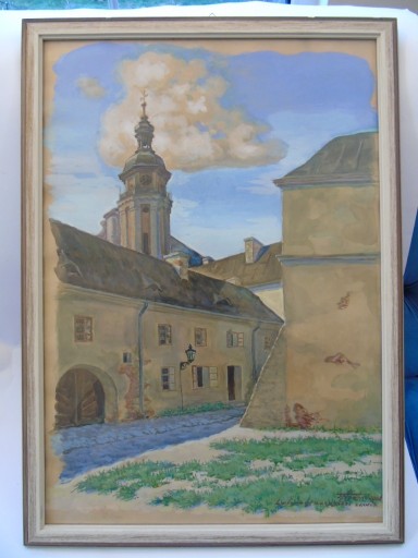 Zdjęcie oferty: Piękny pastel starego Lwowa 1938r 