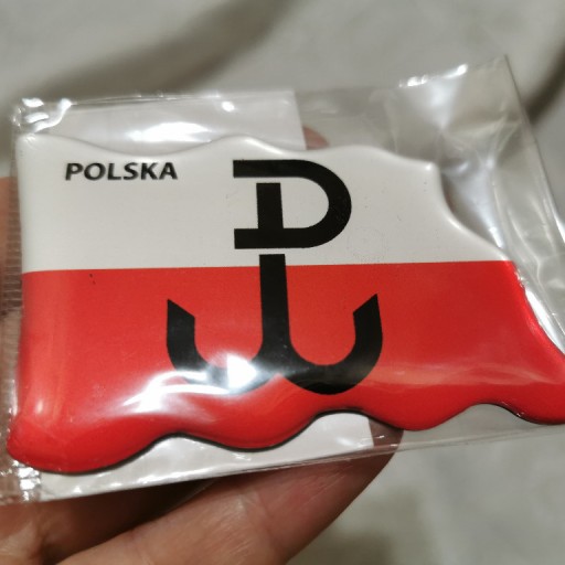 Zdjęcie oferty: Magnes na lodówkę Polska flaga Powstanie