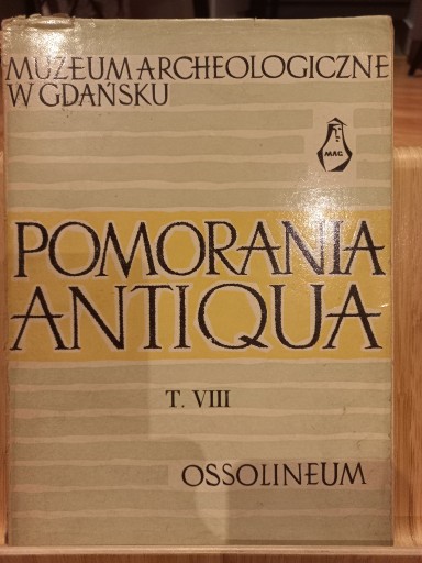 Zdjęcie oferty: Pomorania Antiqua tom VIII Praca zbiorowa