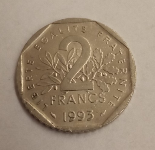 Zdjęcie oferty: Francja 2 frank 1993 rok