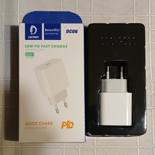 Zdjęcie oferty: SZYBKA ŁADOWARKA SIECIOWA DENMEN USB-C 20V 3.6A DO TELEFONU GWIAZDKO