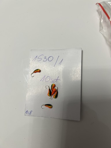 Zdjęcie oferty: Mormyszka wolframowa kolorowa belgia 0,8g