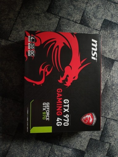 Zdjęcie oferty: MSI GeForce GTX 970 GAMING 4G 4GB GDDR5 256-bit