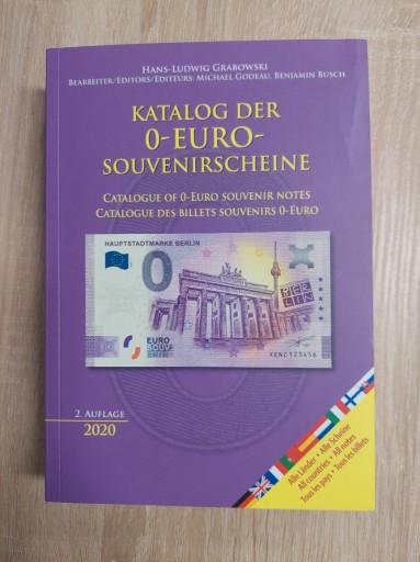 Zdjęcie oferty: Katalog banknotów 0 Euro 2020 624 strony